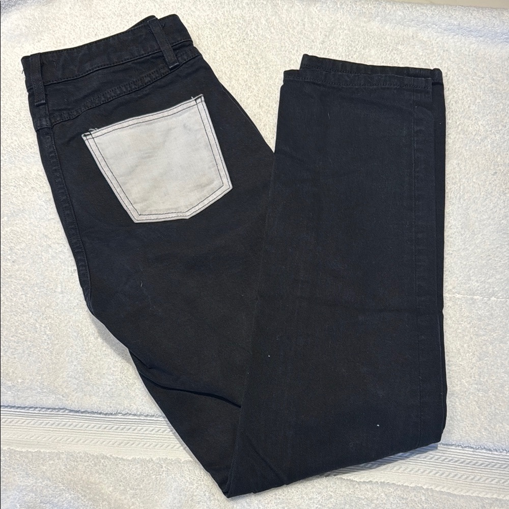 STAUD Black Chinos Sleek Cotton Blend